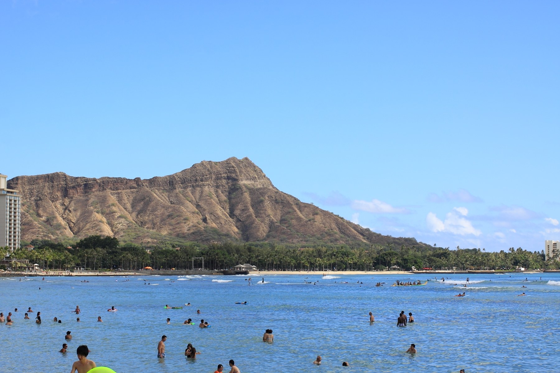 Waikīkī coastline and Honolulu