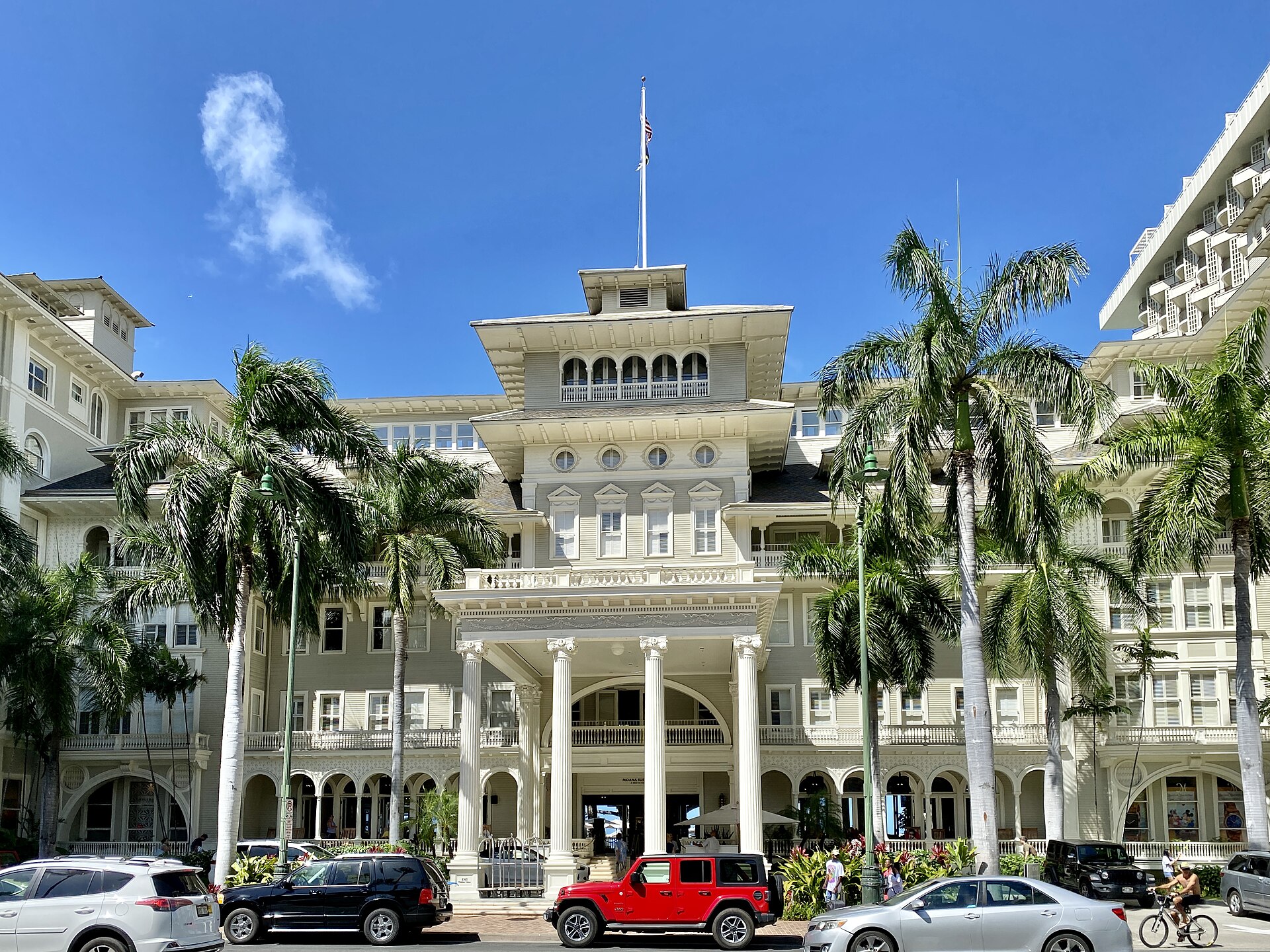 The Moana, Waikīkī's first hotel, opened March 11, 1901